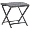 Tabouret Pliable Résine Tressée Gris -Mobilier De Jardin tabouret pliable resine tressee gris 3666722179478 1218631