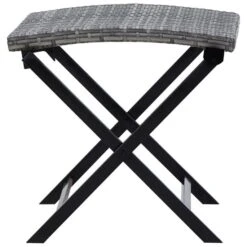 Tabouret Pliable Résine Tressée Gris -Mobilier De Jardin tabouret pliable resine tressee gris 3666722179478 1218633