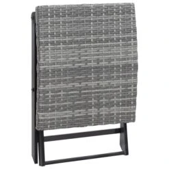 Tabouret Pliable Résine Tressée Gris -Mobilier De Jardin tabouret pliable resine tressee gris 3666722179478 1218634