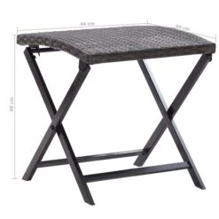Tabouret Pliable Résine Tressée Marron -Mobilier De Jardin tabouret pliable resine tressee marron 3666722179980 1218191