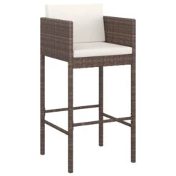 Tabourets De Bar 2 Pcs Avec Coussins Marron Résine Tressée -Mobilier De Jardin tabourets de bar 2 pcs avec coussins marron resine tressee 3666722244909 1099842
