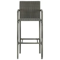 Tabourets De Bar 4 Pcs Gris Résine Tressée -Mobilier De Jardin tabourets de bar 4 pcs gris resine tressee 3666722354783 943940
