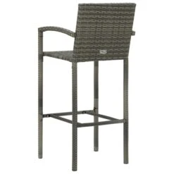 Tabourets De Bar 4 Pcs Gris Résine Tressée -Mobilier De Jardin tabourets de bar 4 pcs gris resine tressee 3666722354783 943942