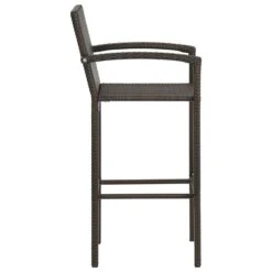 Tabourets De Bar 4 Pcs Marron Résine Tressée -Mobilier De Jardin tabourets de bar 4 pcs marron resine tressee 3666722354806 943925