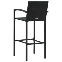 Tabourets De Bar 4 Pcs Noir Résine Tressée 14 Tabourets De Bar 4 Pcs Noir Résine Tressée -Mobilier De Jardin tabourets de bar 4 pcs noir resine tressee 3666722354790 943934