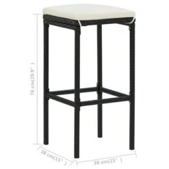 Tabourets De Bar Avec Coussins 6 Pcs Noir Résine Tressée 17 Tabourets De Bar Avec Coussins 6 Pcs Noir Résine Tressée -Mobilier De Jardin tabourets de bar avec coussins 6 pcs noir resine tressee 3666722354844 943897