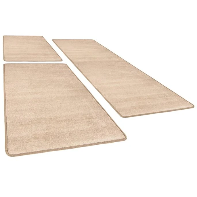Tapis De Lit Shaggy Poils Longs 3 Pcs Beige 5 Tapis De Lit Shaggy Poils Longs 3 Pcs Beige – Image 3