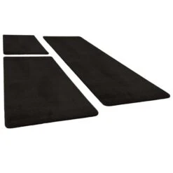 Tapis De Lit Shaggy Poils Longs 3 Pcs Noir 3 -Mobilier De Jardin tapis de lit shaggy poils longs 3 pcs noir 8720286317709 1214986