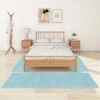 Tapis De Lit Shaggy Poils Longs 3 Pcs Turquoise 2