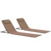Tapis De Plage Pliables 2 Pcs Acier Et Tissu Marron 2 Tapis De Plage Pliables 2 Pcs Acier Et Tissu Marron -Mobilier De Jardin tapis de plage pliables 2 pcs acier et tissu marron 3666722931113 978292