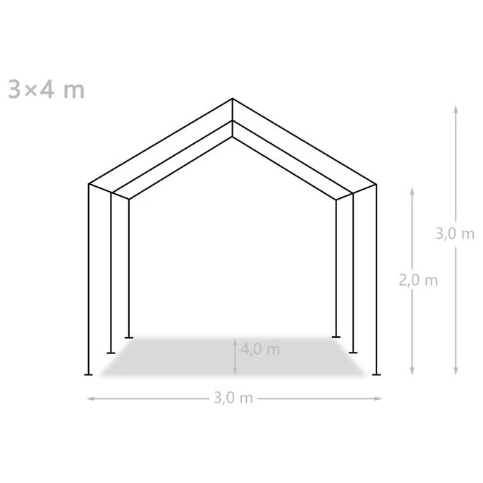 Tente De Rangement PE 3 X 4 M Blanc 12 Tente De Rangement PE 3 X 4 M Blanc – Image 10