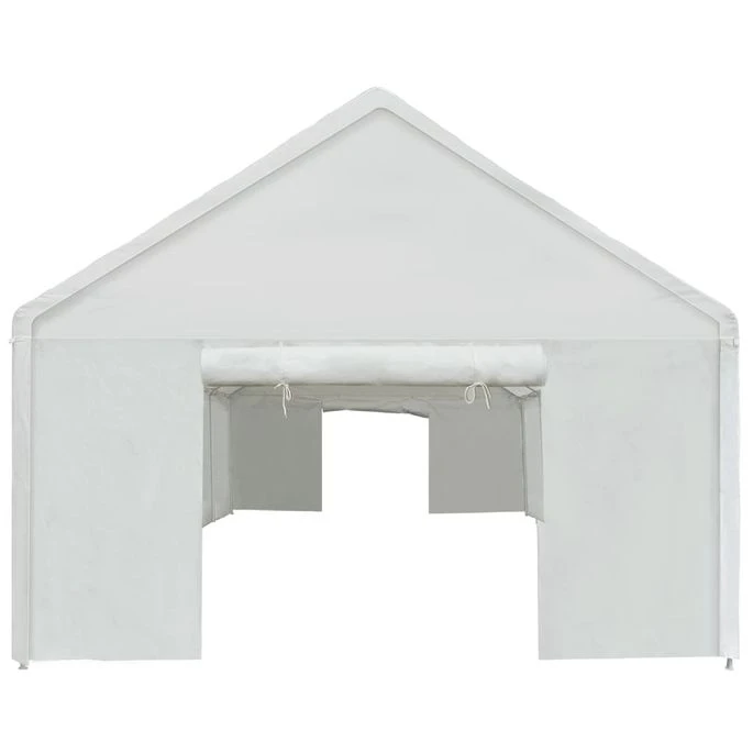 Tente De Rangement PE 4 X 8 M Blanc 10 Tente De Rangement PE 4 X 8 M Blanc – Image 8