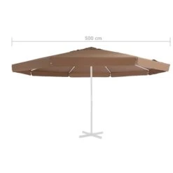 Tissu De Remplacement Pour Parasol D'extérieur Sable 500 Cm -Mobilier De Jardin tissu de remplacement pour parasol d exterieur sable 500 cm 3666722882590 1213235