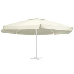 Tissu De Remplacement Pour Parasol D'extérieur Sable 600 Cm