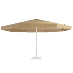 Tissu De Remplacement Pour Parasol D'extérieur Taupe 500 Cm