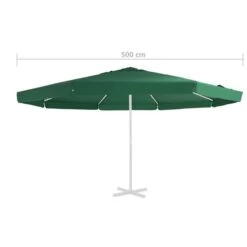 Tissu De Remplacement Pour Parasol D'extérieur Vert 500 Cm -Mobilier De Jardin tissu de remplacement pour parasol d exterieur vert 500 cm 3666722882453 1213617