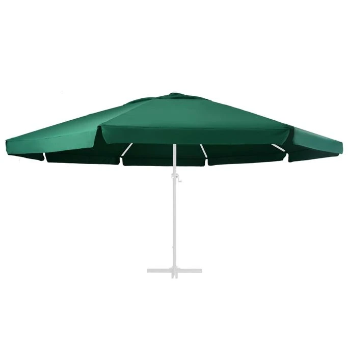 Tissu De Remplacement Pour Parasol D'extérieur Vert 600 Cm 4 Tissu De Remplacement Pour Parasol D'extérieur Vert 600 Cm – Image 2