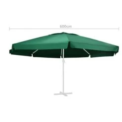 Tissu De Remplacement Pour Parasol D'extérieur Vert 600 Cm 9 Tissu De Remplacement Pour Parasol D'extérieur Vert 600 Cm -Mobilier De Jardin tissu de remplacement pour parasol d exterieur vert 600 cm 3666722609661 1166274