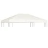 Toile Supérieure De Belvédère 310 G / M² 4 X 3 M Blanc Crème 2 Toile Supérieure De Belvédère 310 G / M² 4 X 3 M Blanc Crème -Mobilier De Jardin toile superieure de belvedere 310 g m 4 x 3 m blanc creme 3666722131827 1330511