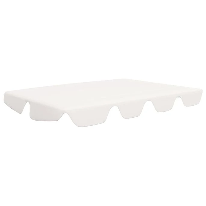 Toit De Rechange De Balançoire Blanc 188/168x110/145cm 270 G/m² 4 Toit De Rechange De Balançoire Blanc 188/168x110/145cm 270 G/m² – Image 2