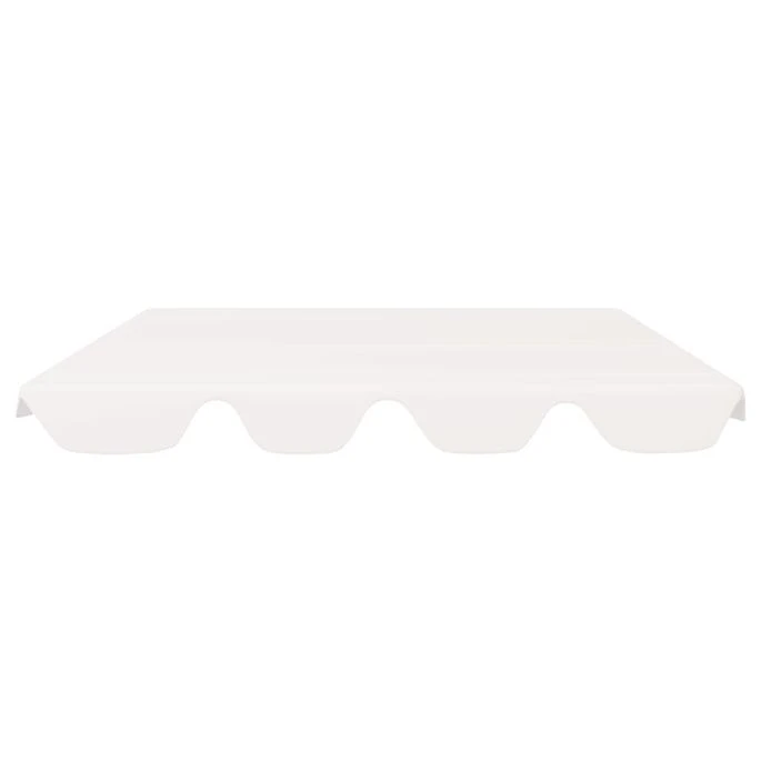 Toit De Rechange De Balançoire Blanc 188/168x110/145cm 270 G/m² 5 Toit De Rechange De Balançoire Blanc 188/168x110/145cm 270 G/m² – Image 3
