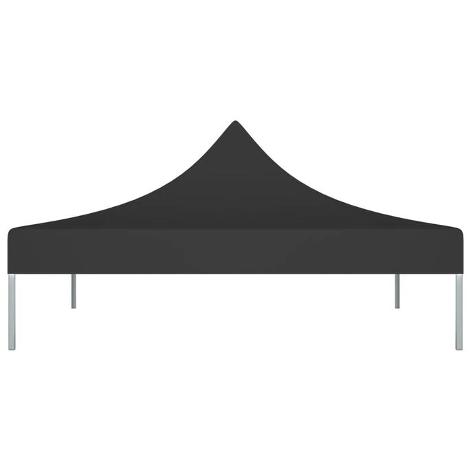 Toit De Tente De Réception 2x2 M Noir 270 G/m² 5 Toit De Tente De Réception 2x2 M Noir 270 G/m² – Image 3