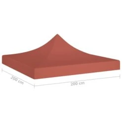 Toit De Tente De Réception 2x2 M Terre Cuite 270 G/m² -Mobilier De Jardin toit de tente de reception 2x2 m terre cuite 270 g m 3666722183000 1215375
