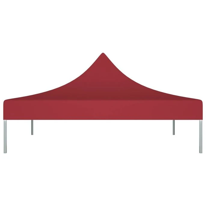 Toit De Tente De Réception 3x3 M Bordeaux 270 G/m² 5 Toit De Tente De Réception 3x3 M Bordeaux 270 G/m² – Image 3