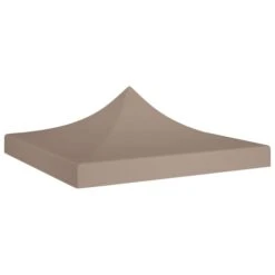 Toit De Tente De Réception 3x3 M Taupe 270 G/m²