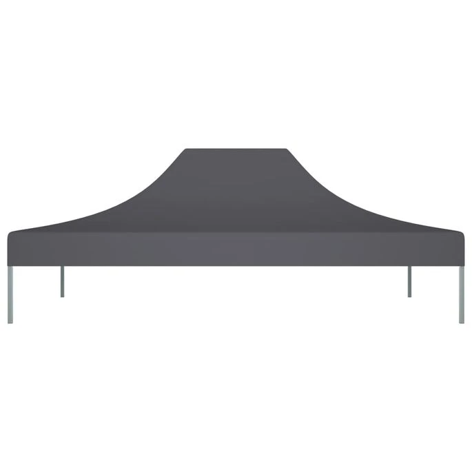 Toit De Tente De Réception 4,5x3 M Anthracite 270 G/m² 5 Toit De Tente De Réception 4,5x3 M Anthracite 270 G/m² – Image 3