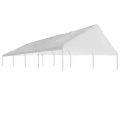 Toit De Tente De Réception 4 X 8 M Blanc -Mobilier De Jardin toit de tente de reception 4 x 8 m blanc 8718475718215 1217675