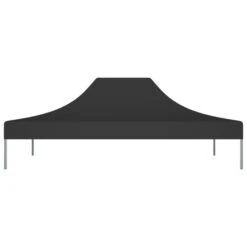 Toit De Tente De Réception 4x3 M Noir 270 G/m² -Mobilier De Jardin toit de tente de reception 4x3 m noir 270 g m 3666722189330 1195974