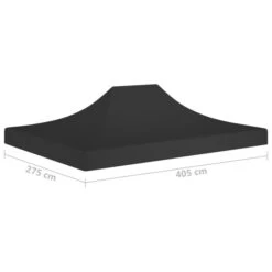 Toit De Tente De Réception 4x3 M Noir 270 G/m² -Mobilier De Jardin toit de tente de reception 4x3 m noir 270 g m 3666722189330 1195977