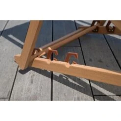 Transat En Eucalyptus Avec Assise En Polyester - Gris - MERI -Mobilier De Jardin transat en eucalyptus avec assise en polyester gris meri 3612407256101 597601