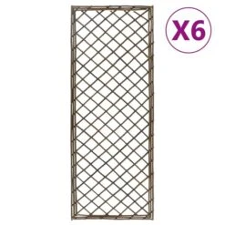 Treillis De Jardin 6 Pcs 30x120 Cm Saule 2