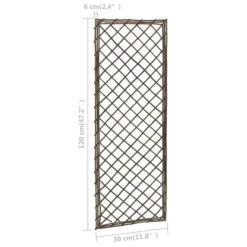 Treillis De Jardin 6 Pcs 30x120 Cm Saule 2 -Mobilier De Jardin treillis de jardin 6 pcs 30x120 cm saule 8720286083741 1173343