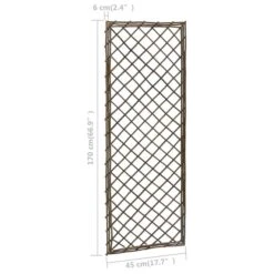 Treillis De Jardin 6 Pcs 45x170 Cm Saule -Mobilier De Jardin treillis de jardin 6 pcs 45x170 cm saule 3666722762748 1172470