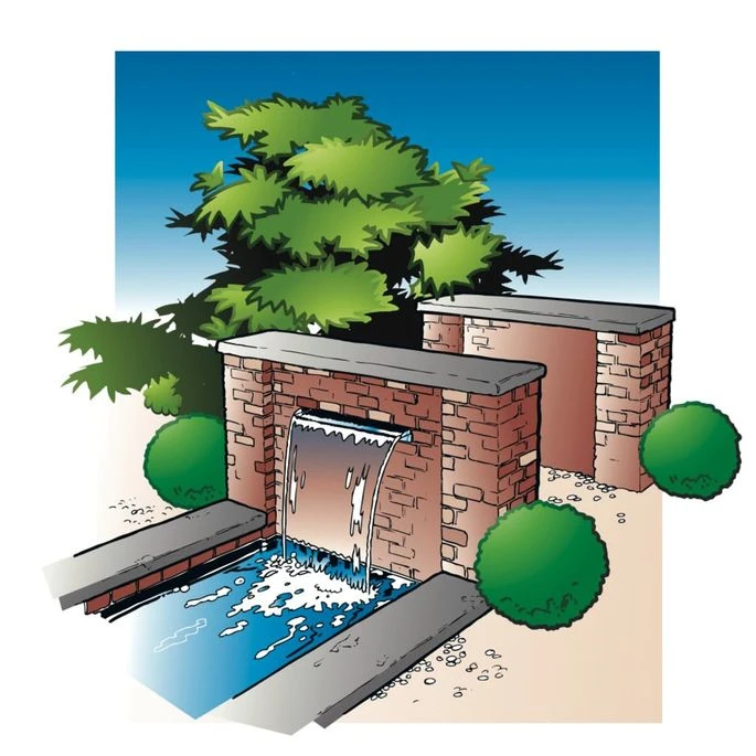 Ubbink Cascade Niagara De Jardin 90 Cm Acier Inox Et éclairage LED 4 Ubbink Cascade Niagara De Jardin 90 Cm Acier Inox Et éclairage LED – Image 2