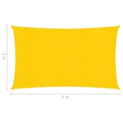 Voile D'ombrage 160 G/m² Jaune 2x5 M PEHD -Mobilier De Jardin voile d ombrage 160 g m jaune 2x5 m pehd 3666722359375 939809