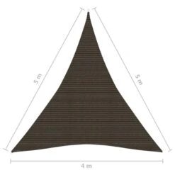 Voile D'ombrage 160 G/m² Marron 4x5x5 M PEHD -Mobilier De Jardin voile d ombrage 160 g m marron 4x5x5 m pehd 3666722358026 940882