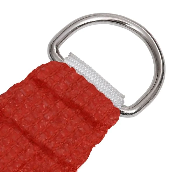 Voile D'ombrage 160 G/m² Rouge 4x4x5,8 M PEHD 6 Voile D'ombrage 160 G/m² Rouge 4x4x5,8 M PEHD – Image 4