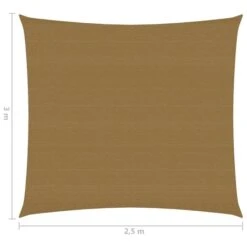 Voile D'ombrage 160 G/m² Taupe 2,5x3 M PEHD 13 Voile D'ombrage 160 G/m² Taupe 2,5x3 M PEHD -Mobilier De Jardin voile d ombrage 160 g m taupe 2 5x3 m pehd 3666722777988 939161