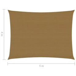 Voile D'ombrage 160 G/m² Taupe 4x5 M PEHD 13 Voile D'ombrage 160 G/m² Taupe 4x5 M PEHD -Mobilier De Jardin voile d ombrage 160 g m taupe 4x5 m pehd 8720286099711 939221