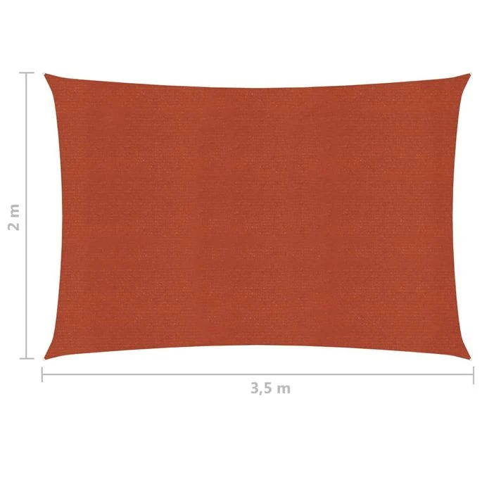 Voile D'ombrage 160 G/m² Terre Cuite 2x3,5 M PEHD 8 Voile D'ombrage 160 G/m² Terre Cuite 2x3,5 M PEHD – Image 6