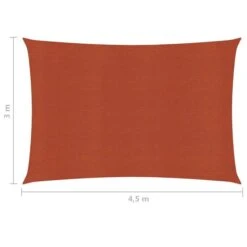 Voile D'ombrage 160 G/m² Terre Cuite 3x4,5 M PEHD -Mobilier De Jardin voile d ombrage 160 g m terre cuite 3x4 5 m pehd 3666722360234 938993