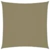 Voile De Parasol Tissu Oxford Carré 2,5x2,5 M Beige -Mobilier De Jardin voile de parasol tissu oxford carre 2 5x2 5 m beige 3666722470025 731811