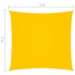 Voile De Parasol Tissu Oxford Carré 3x3 M Jaune 13 Voile De Parasol Tissu Oxford Carré 3x3 M Jaune -Mobilier De Jardin voile de parasol tissu oxford carre 3x3 m jaune 8720286123232 771020