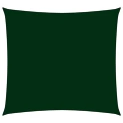 Voile De Parasol Tissu Oxford Carré 3x3 M Vert Foncé