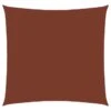 Voile De Parasol Tissu Oxford Carré 5x5 M Terre Cuite