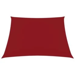 Voile De Parasol Tissu Oxford Carré 6x6 M Rouge